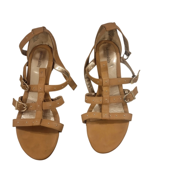 Sole Senseability Shoes - FREE WITH ANY PURCHASE- Tan Strappy Sandals